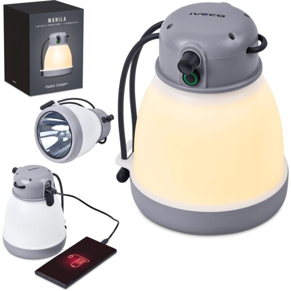 Swiss Cougar Manila Lantern & Power Bank - 3,600mAh - Image 2