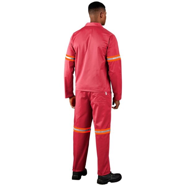Trade Polycotton Conti Suit - Reflective Arms & Legs - Orange Tape - Image 6