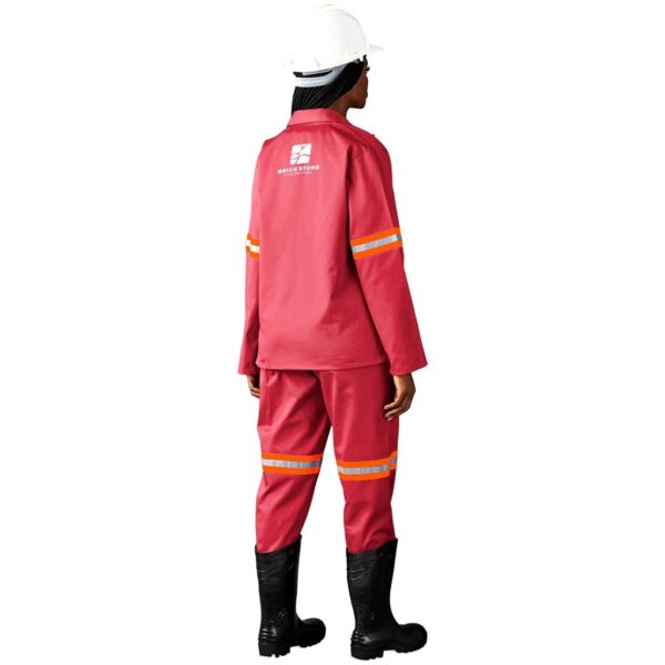 Trade Polycotton Conti Suit - Reflective Arms & Legs - Orange Tape - Image 4