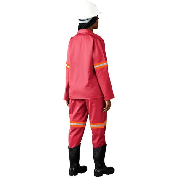 Trade Polycotton Conti Suit - Reflective Arms & Legs - Orange Tape - Image 7
