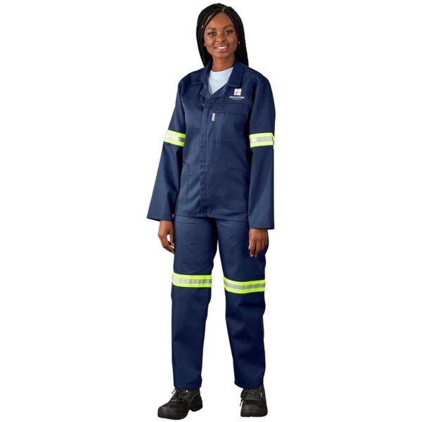 Site Premium Polycotton Jacket - Reflective Arms - Yellow Tape - Image 4