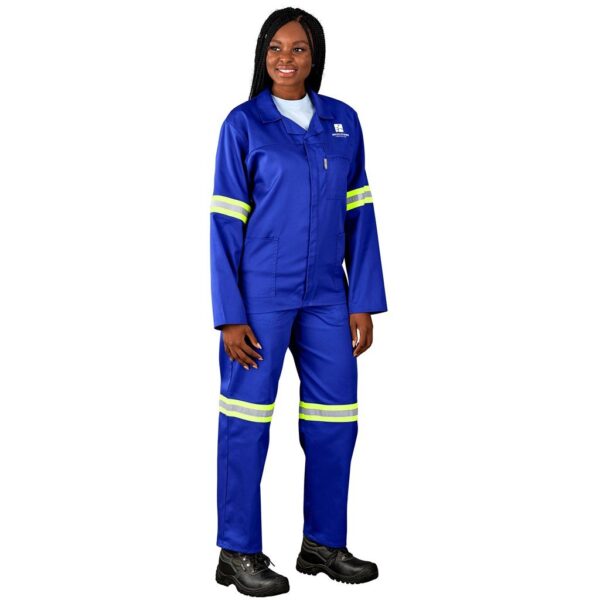 Site Premium Polycotton Jacket - Reflective Arms - Yellow Tape - Image 3
