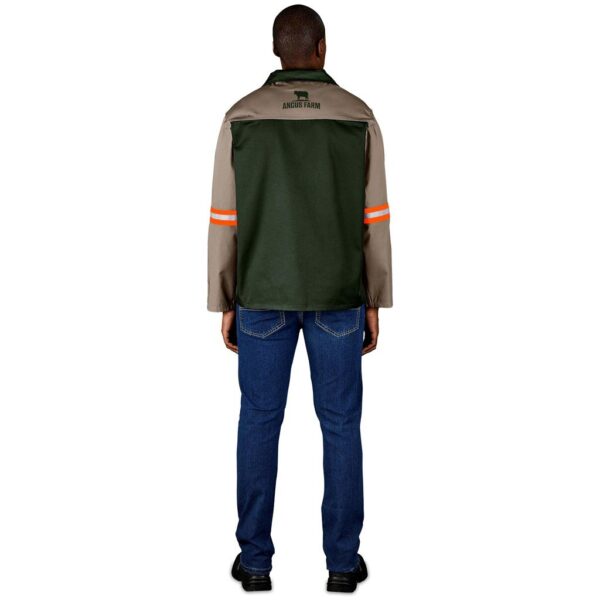 Site Premium Two-Tone Polycotton Jacket - Reflective Arms - Orange Tape - Image 7