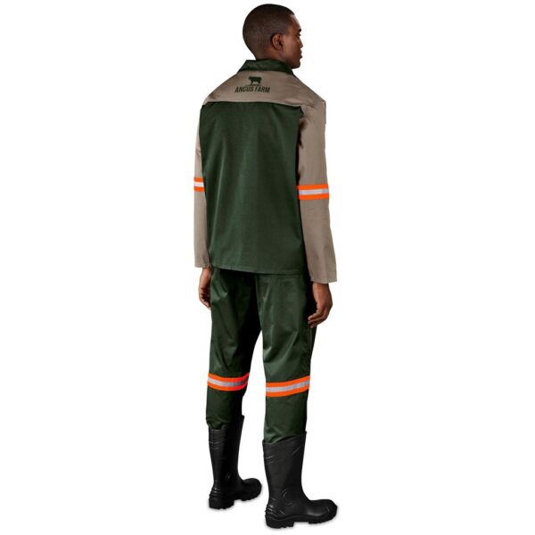 Site Premium Two-Tone Polycotton Jacket - Reflective Arms - Orange Tape - Image 6