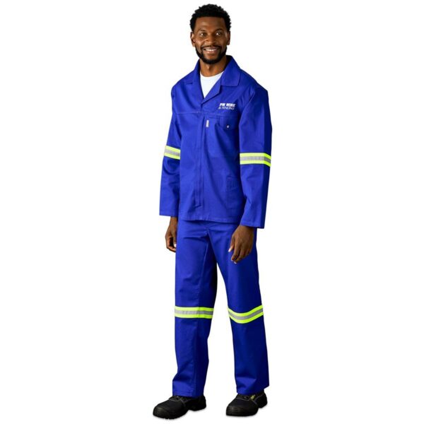 Artisan Premium 100% Cotton Pants - Reflective Legs - Yellow Tape - Image 6
