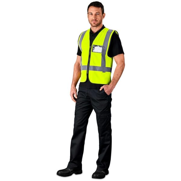 Direction En4 Hi-Viz Reflective Full Zip Vest - Image 4