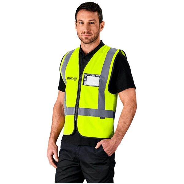 Direction En4 Hi-Viz Reflective Full Zip Vest - Image 2