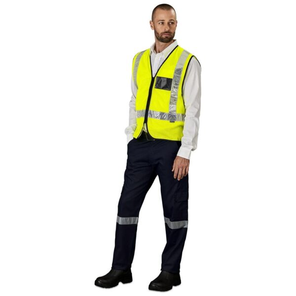 Airport Hi-Viz Reflective Full Zip Vest - Image 2