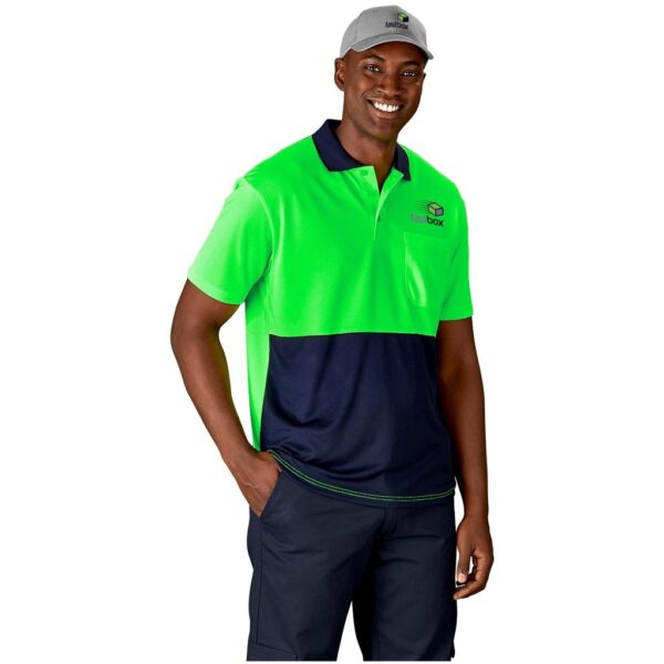 Inspector Two-Tone Hi-Viz Golf Shirt - Image 2