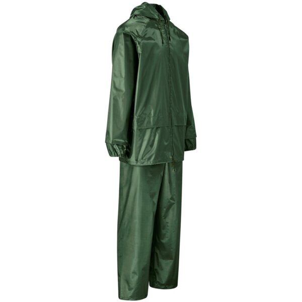 Weather Polyester/PVC Rainsuit - Olive - Image 5
