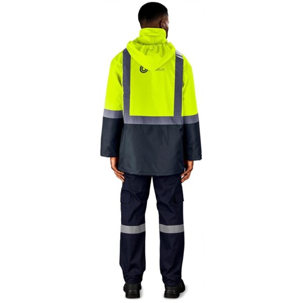 Hazard Padded Two-Tone Hi-Viz Reflective Jacket - Image 5