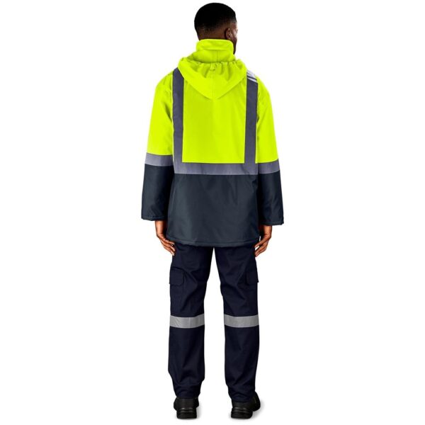 Hazard Padded Two-Tone Hi-Viz Reflective Jacket - Image 6