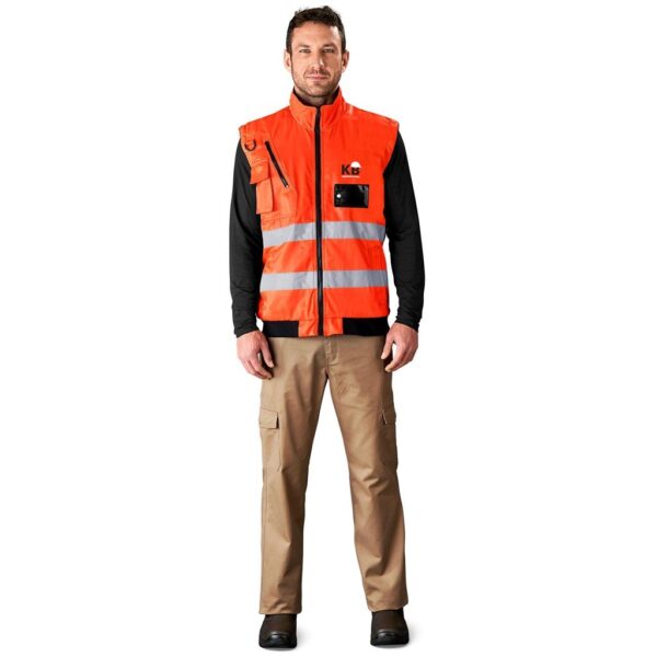 Techno Padded Hi-Viz Reflective Bunny Jacket - Image 5