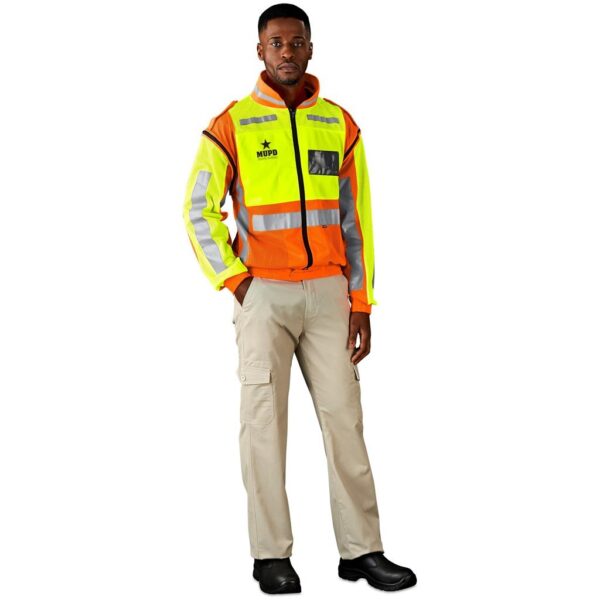Metro Two-Tone Hi-Viz Reflective Zip-Off Jacket - Image 4