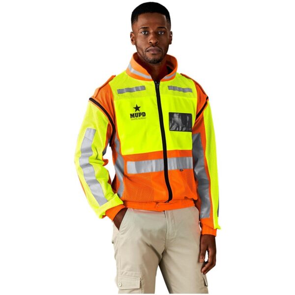 Metro Two-Tone Hi-Viz Reflective Zip-Off Jacket - Image 2