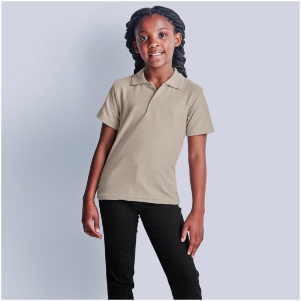 Kids Basic Pique Golf Shirt - Image 6