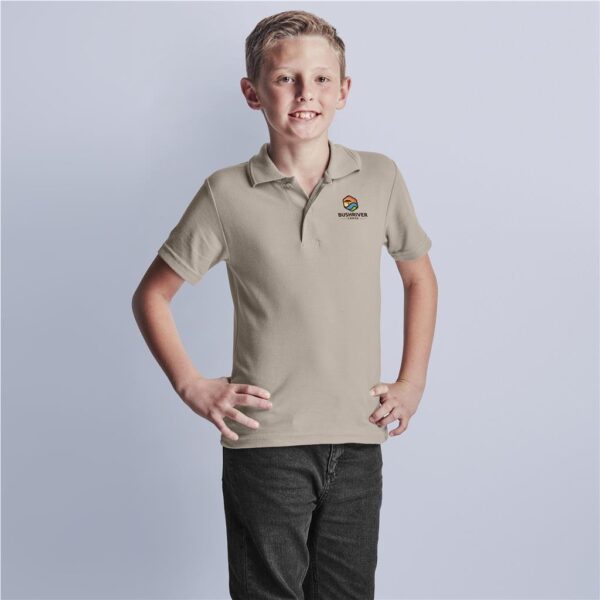 Kids Basic Pique Golf Shirt - Image 2