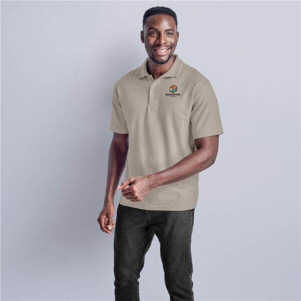 Mens Basic Pique Golf Shirt - Image 2