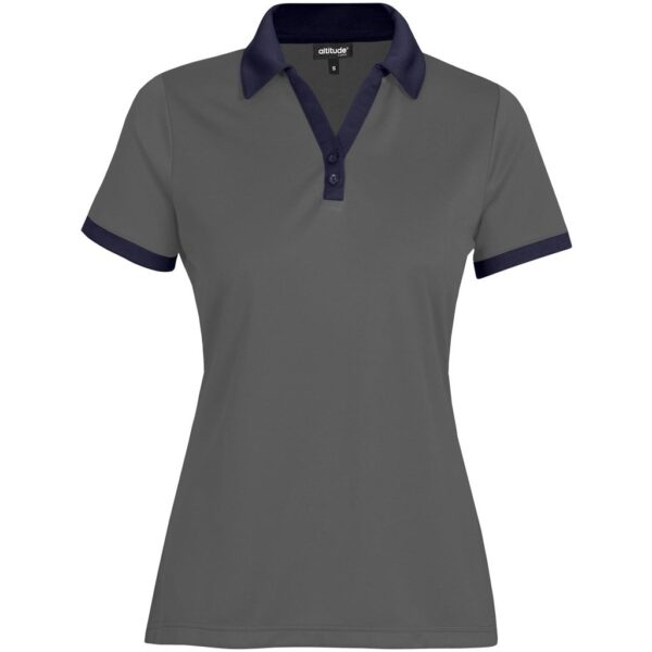 Ladies Bridgewater Golf Shirt - Navy - Image 2