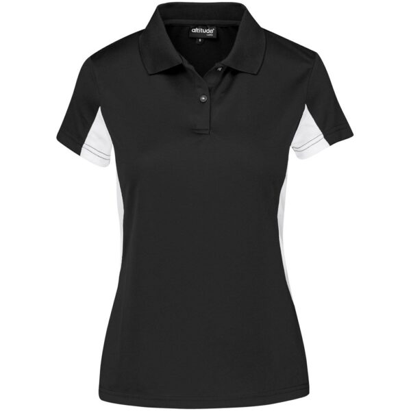 Ladies Championship Golf Shirt - Black - Image 2