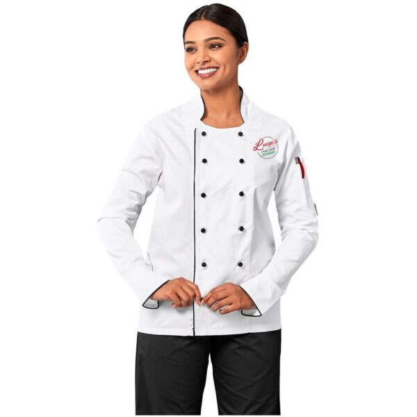 Unisex Long Sleeve Dijon Chef Jacket - Image 2