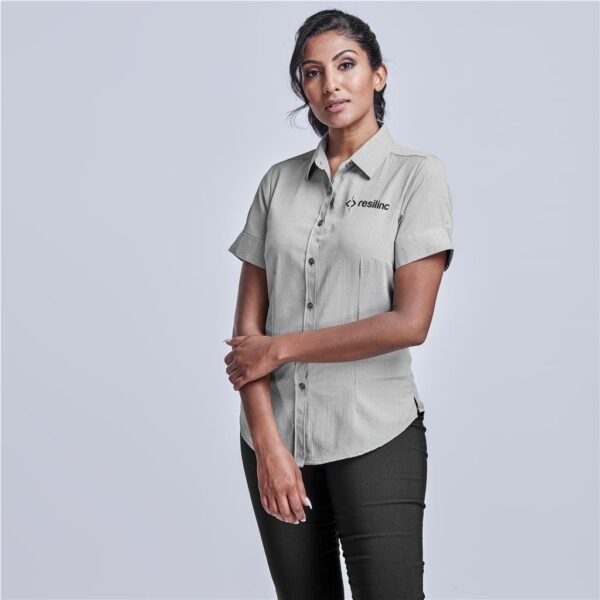 Ladies Short Sleeve Nottingham Shirt - Image 2