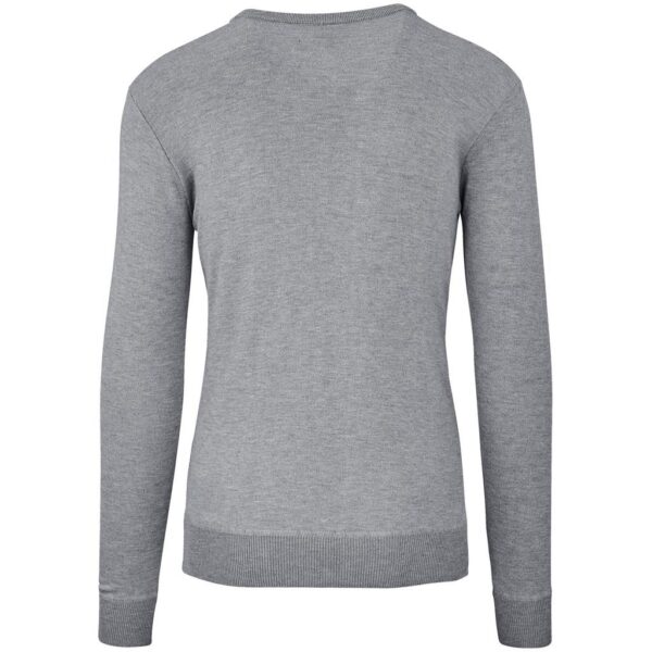 Mens Long Sleeve Peru V-Neck Jersey - Grey - Image 4