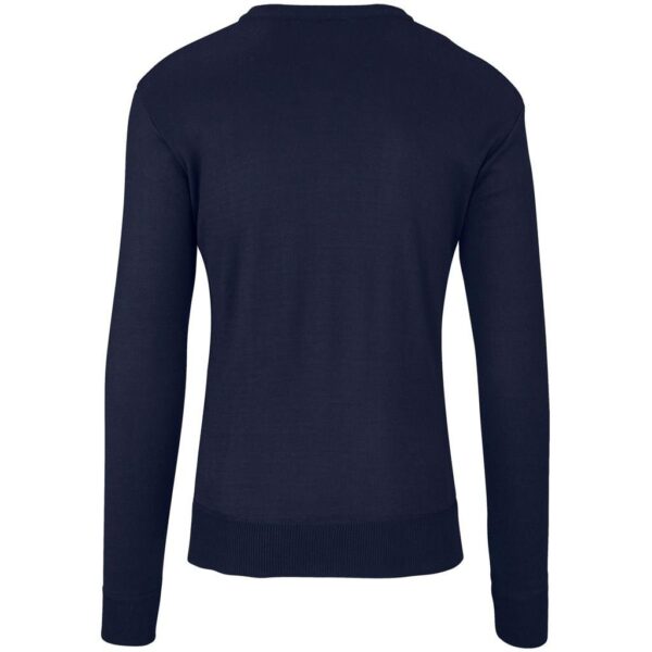 Mens Long Sleeve Peru V-Neck Jersey - Navy - Image 4
