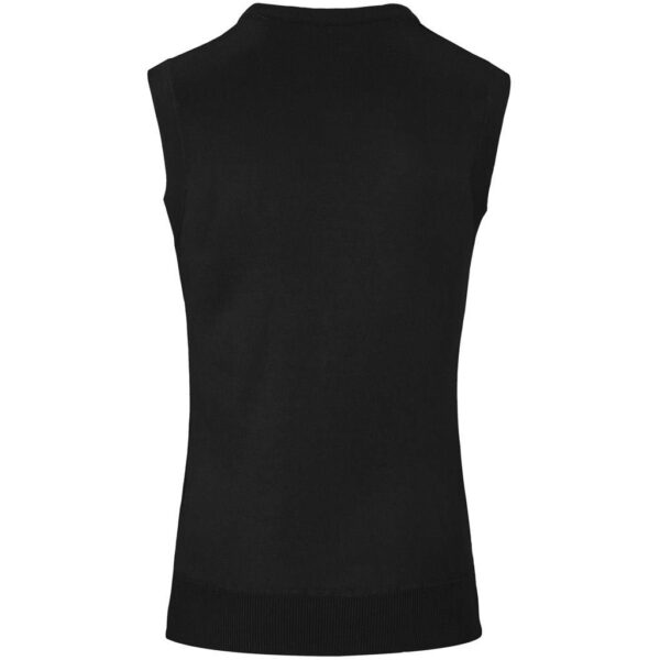 Mens Sleeveless Peru V-Neck Jersey - Black - Image 3