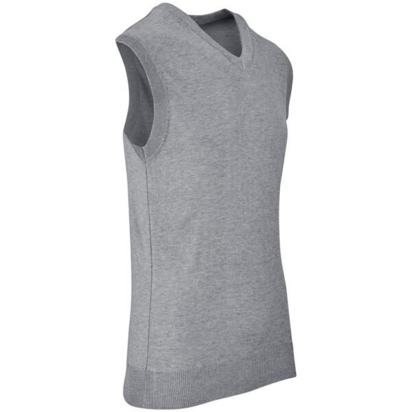 Mens Sleeveless Peru V-Neck Jersey - Grey - Image 4