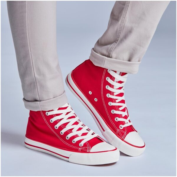 Unisex Retro High Top Canvas Sneaker - Image 7
