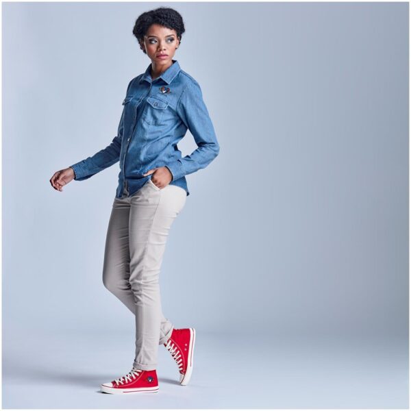 Unisex Retro High Top Canvas Sneaker - Image 4