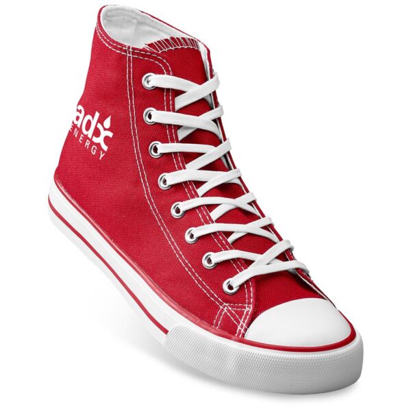 Unisex Retro High Top Canvas Sneaker - Image 2