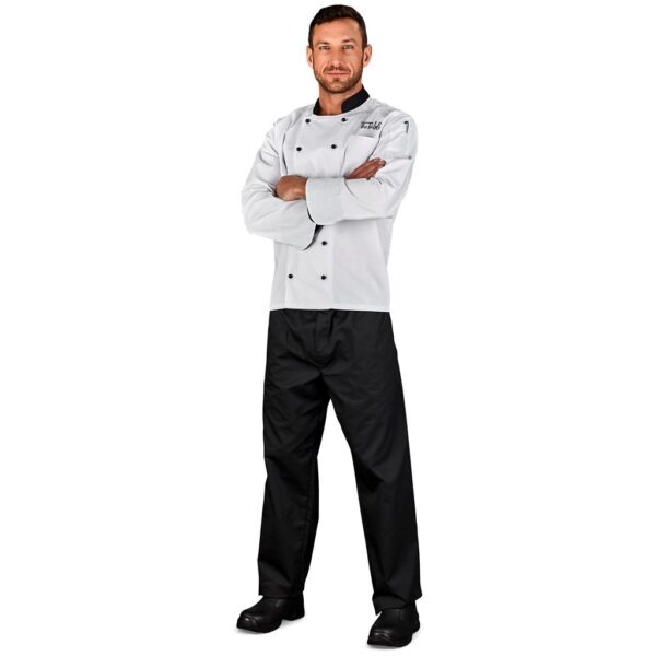 Unisex Long Sleeve Toulon Chef Jacket - Image 3