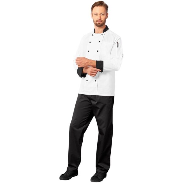 Unisex Long Sleeve Toulon Chef Jacket - Image 6