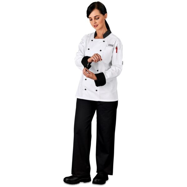 Unisex Long Sleeve Toulon Chef Jacket - Image 7
