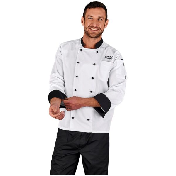 Unisex Long Sleeve Toulon Chef Jacket - Image 2