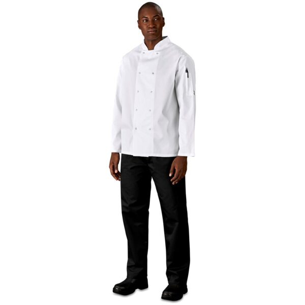 Unisex Long Sleeve Zest Chef Jacket - Image 7