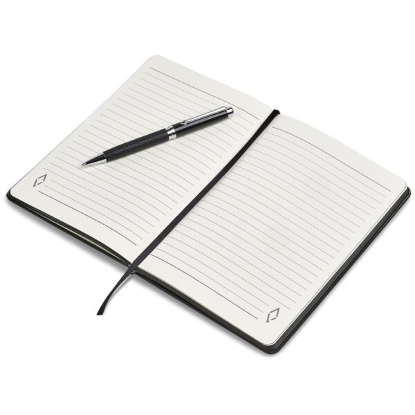 Alex Varga Corinthia Hard Cover Notebook & Pen Set - Image 3
