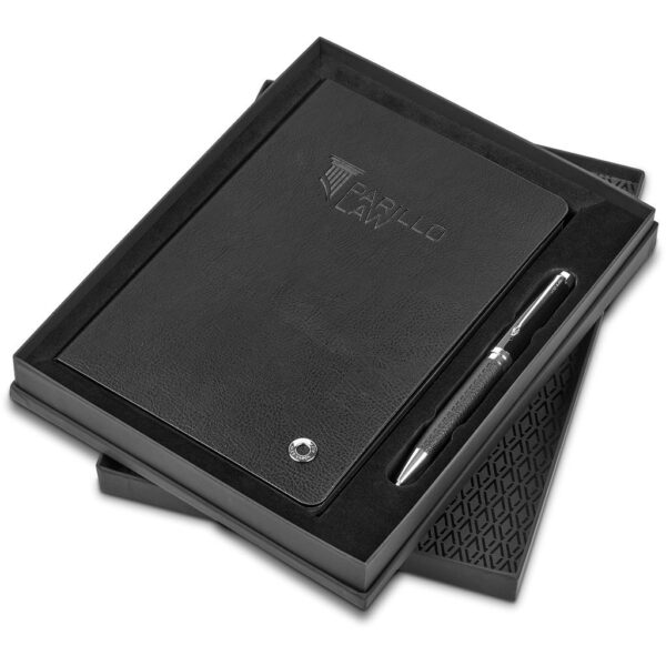 Alex Varga Corinthia Hard Cover Notebook & Pen Set - Image 2