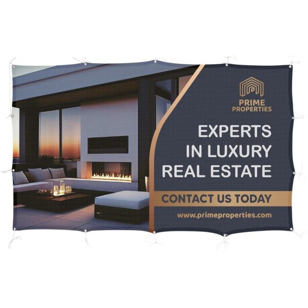Sublimated Airtex Fabric Fence Banner 2m x 1.2m - Image 2