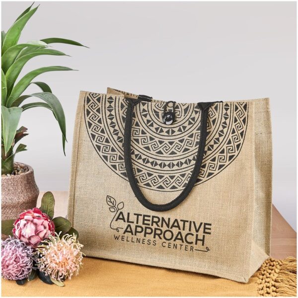 Okiyo Kashira Jute Tote - Image 4
