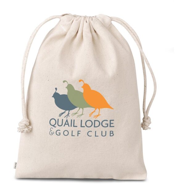 Okiyo Chikara Midi Cotton Drawstring Pouch - Image 2