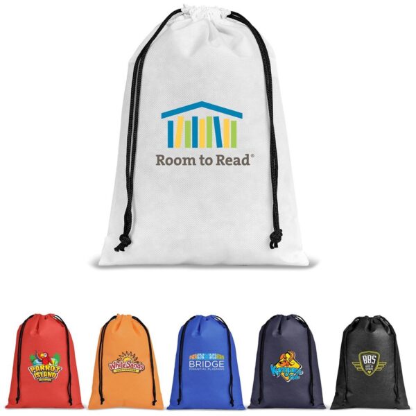 Quando Non-Woven Drawstring Pouch - Image 2