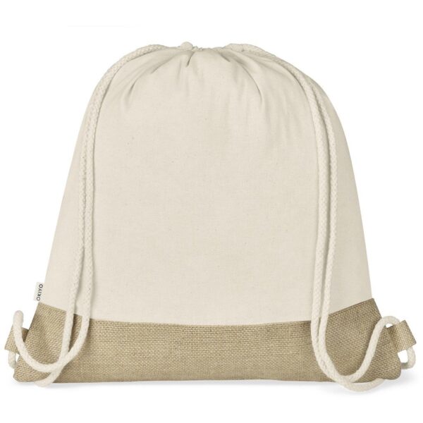 Okiyo Bijin Jute & Cotton Drawstring Bag - Image 4