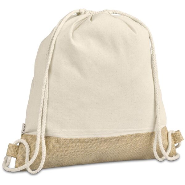 Okiyo Bijin Jute & Cotton Drawstring Bag - Image 5
