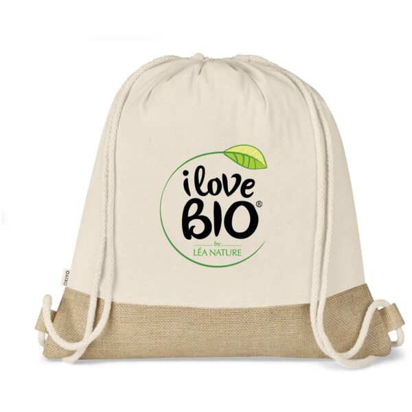 Okiyo Bijin Jute & Cotton Drawstring Bag - Image 2
