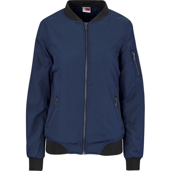 Ladies Crusader Bomber Jacket - Navy - Image 2