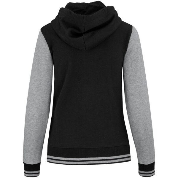 Ladies Princeton Hooded Sweater - Black - Image 3