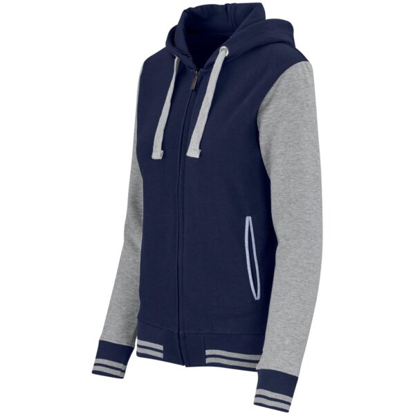 Ladies Princeton Hooded Sweater - Navy - Image 5